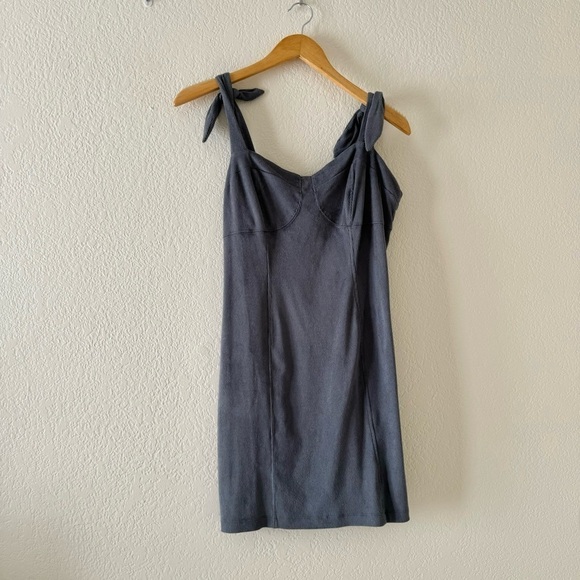 Free People Something 'Bout You Terra Cotta Tie Sleeve Slip Dress - Picture 3 of 5